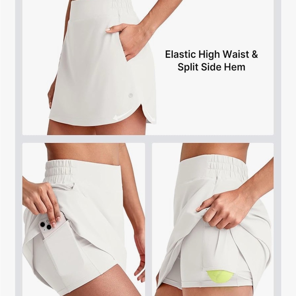 NWT 🤍 Athletic Skort with Pockets - Picture 8 of 9